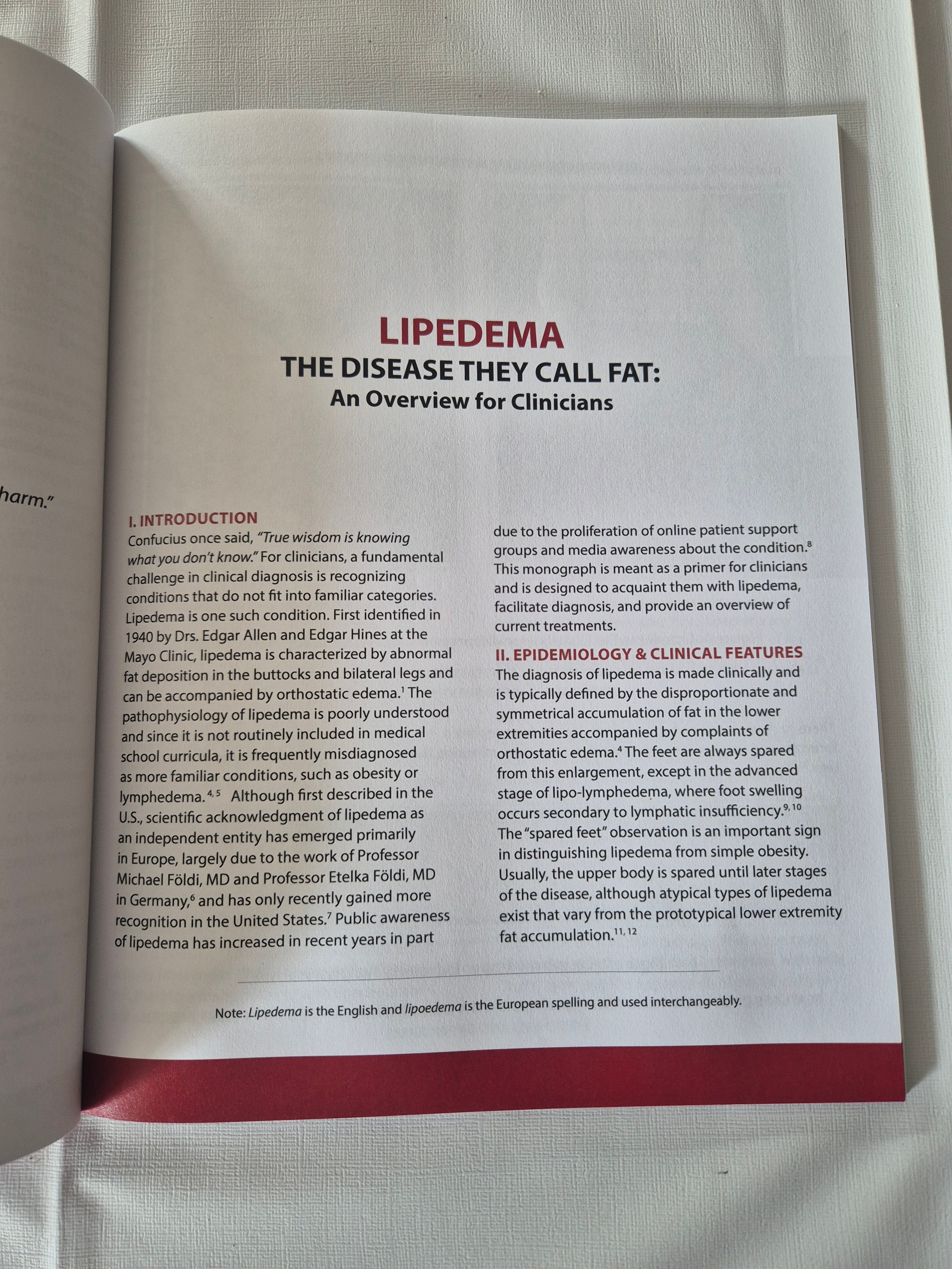 Lipedema The disease they call fat